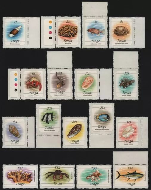 Tonga 1984 - Mi-No. 873-889 B ** - MNH - Marine Life / Marine Life (II)