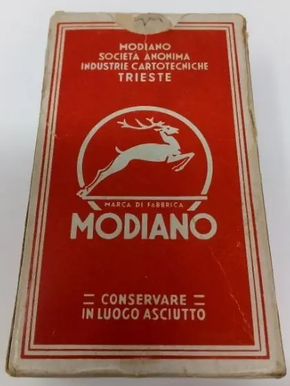 Mazzo Tarocco Piemontese n 84 Tarocchi Piemontesi 1952 Modiano Rari