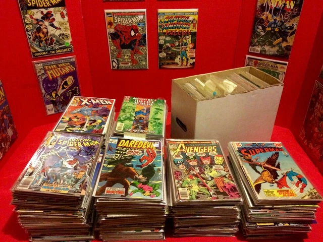 Huge Prime 100 Comics Lot- Marvel/ Dc Only- Free Ship! Vf+ To Nm+ All 70s-90s.