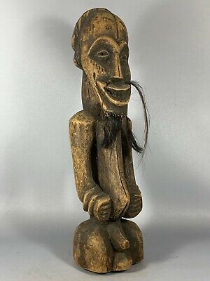 201019 - Antique & Rare Tribal used African Songye statue - Congo.