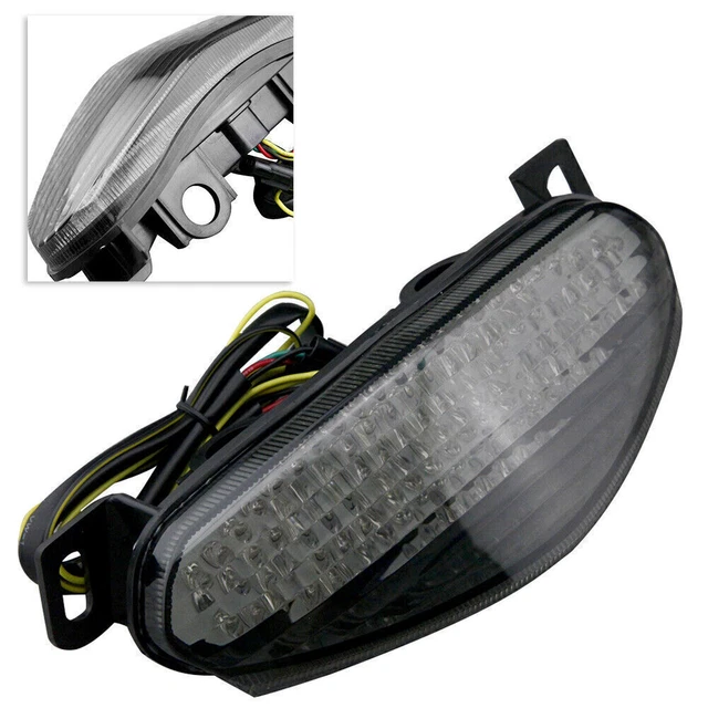 Smoke LED Tail Light Brake Turn Signals For KAWASAKI NINJA 650R ER-6 2009 2010