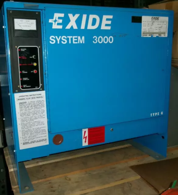 Exide Ge-12-865 12 Cell L-A 8Hrs 208/240/480V 17/15/8A 3Ph Battery Charger (63)