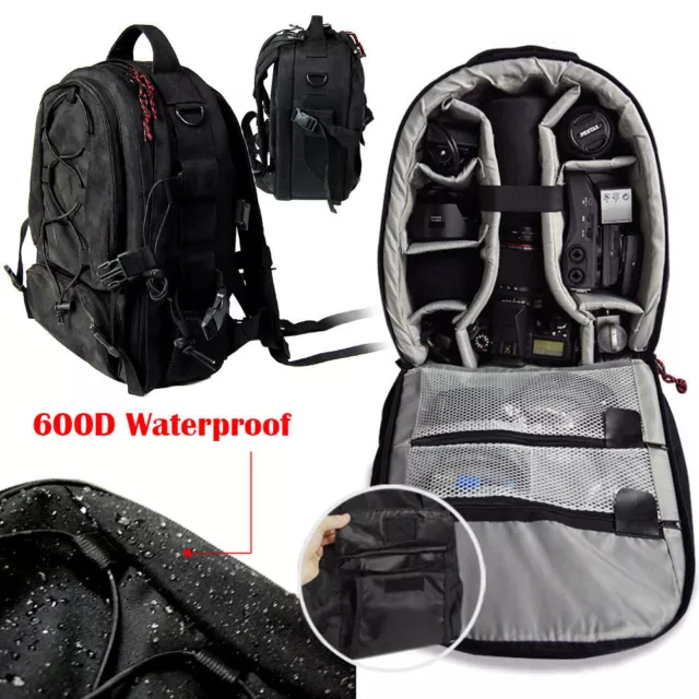 DSLR Camera Waterproof Backpack Bag Case for Canon Nikon Sony Weather Cover NEW