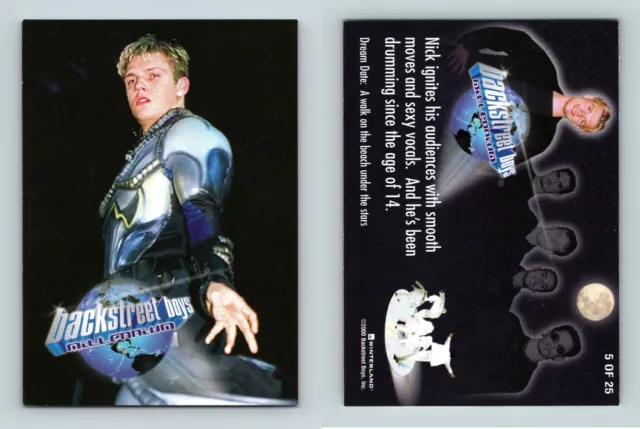 Backstreet Boys Black & Blue #5/25 Millennium 2000 Winterland Trading Card