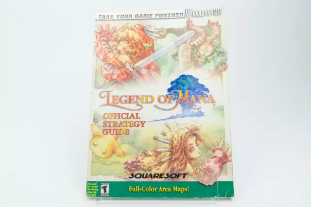 Squaresoft *Legend of Mana - Official Strategy Guide* PS1 Lösungsbuch Brady