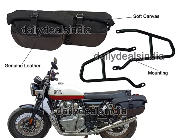 Adapté Pour Royal Enfield Gt & Intercepteur 650 " Souple Panier Sacs Avec