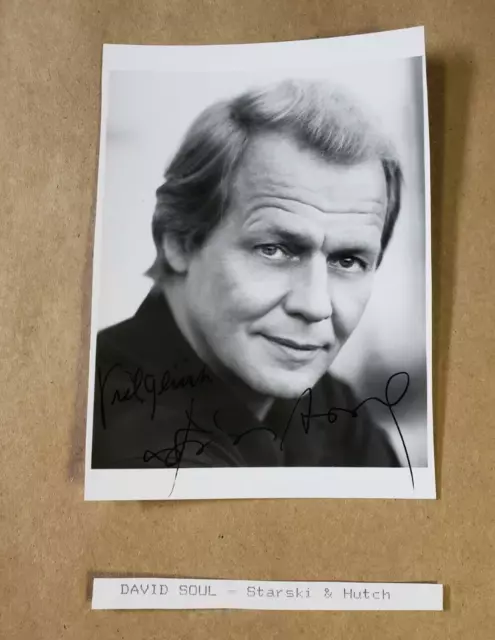 David Soul Autographed Photo 8x10 TV Actor Signed Starsky Hutch