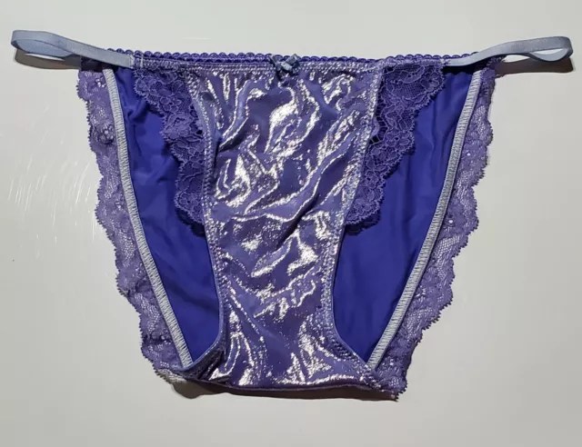 Victorias Secret Dream Angels String Bikini LACE Shiny 5/S PURPLE Jasmine Hot