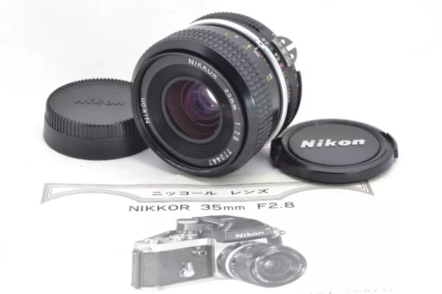 [Exc+5] Nikon Ai Nikkor Converted 35mm f/2.8 MF Wide Angle Prime Lens From JAPAN