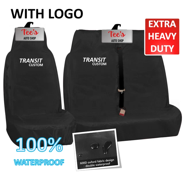 FOR FORD TRANSIT Custom 2+1 Heavy Duty Waterproof Van Seat Covers
