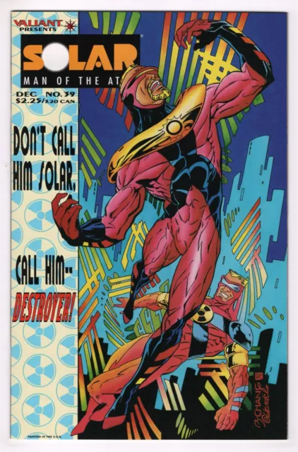 Solar Man Of Atom  #39  (Valiant 1991)   Vf-Nm