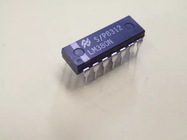 National Semiconductor LM380 14 Pin DIL DIP Audio Amplifier 2g GB12