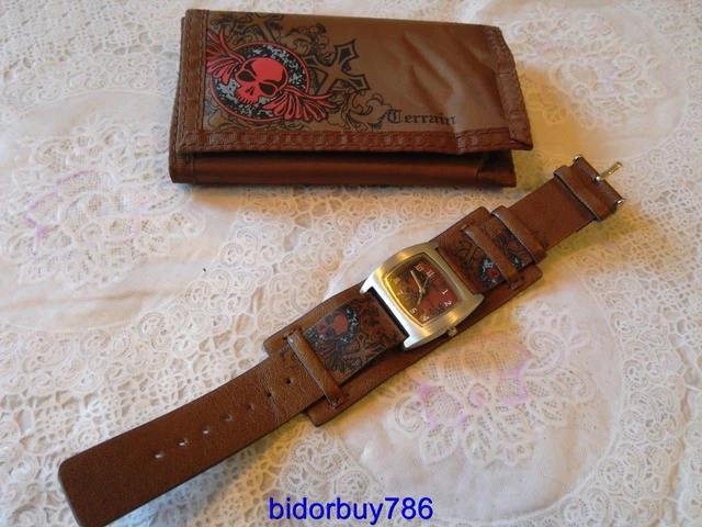 Terrain Wallet and wristwatch Gift Set Purses Pouches