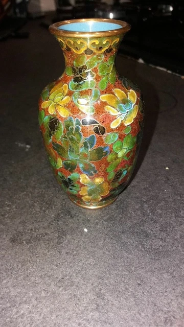 Vase En Céramique Décoré à Main De Caltagirone - Vasetto Portefleurs - Occasion - Artisanat Italien