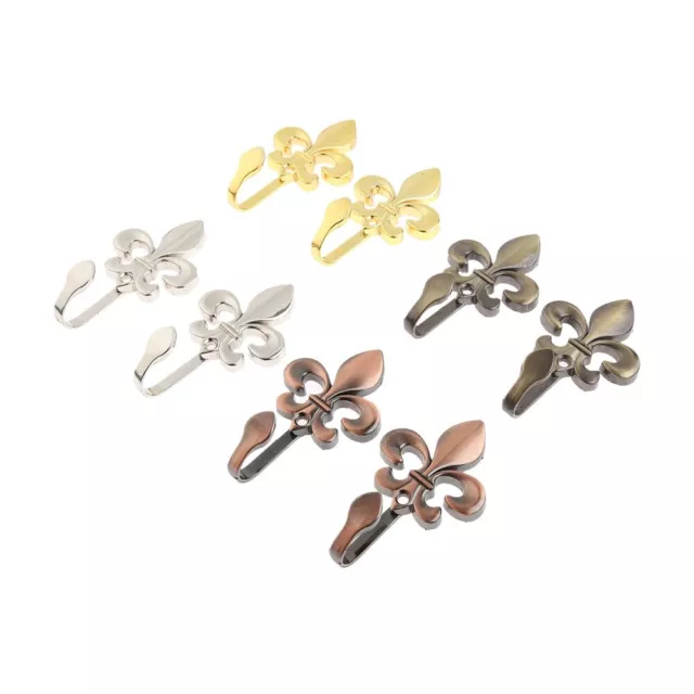 Flower Curtain Hold Back Hook Tassel Tieback Holders Accessories Screws 4 Color