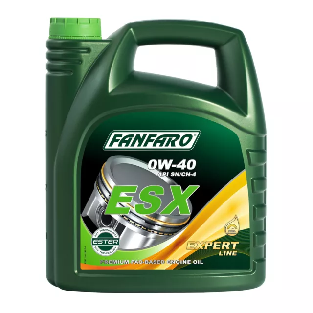 4 Liter FANFARO ESX 0W-40 Leichtlauf-Motorenöl