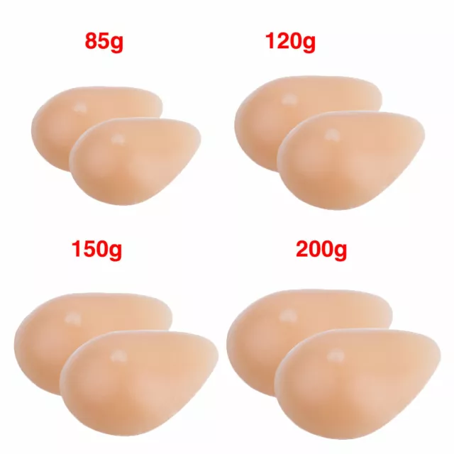 UK 1 Pair Silicone Breast Form Fake Boobs Prosthesis For Mastectomy Crossdresser