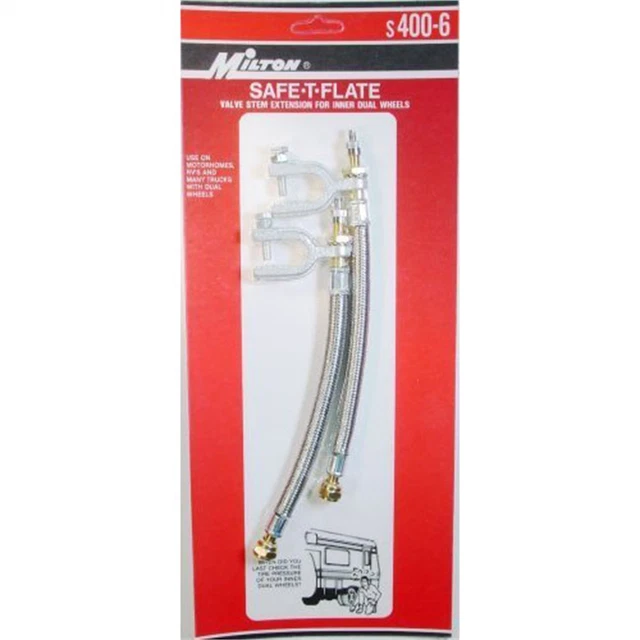 Saf-T-Flate Valve Ext. 2/cd Milton Industries S-400-6