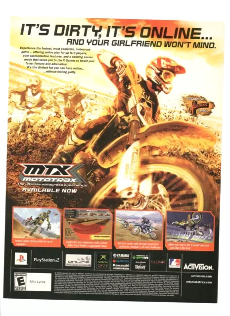 PS2 MTX Mototrax Motorcycle Racing Sony Playstation 2 CD Video Game