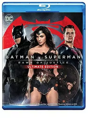 Batman v Superman: Dawn of Justice (Ultimate Edition Blu-ray + Theatrical - GOOD