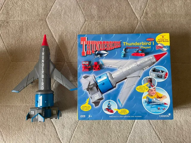 Vintage 1999 Thunderbird 1 Electronic Playset Supersize Boxed in Great Condition