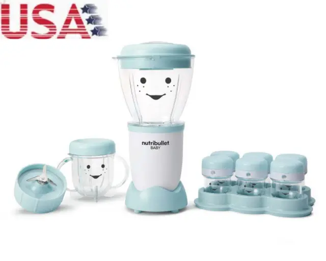 Baby Food Blender NBY10100 – Blue / White Free Shipping US stock Free shipping