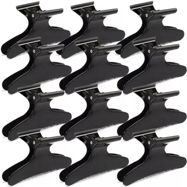 Ondder Hair Clips for Styling Sectioning Black Butterfly Hair Clips Clamps Claws