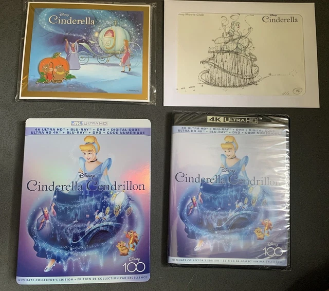 DISNEY’S CINDERELLA (4K UHD, Digital Code) DMC Exclusive + Lithograph ...
