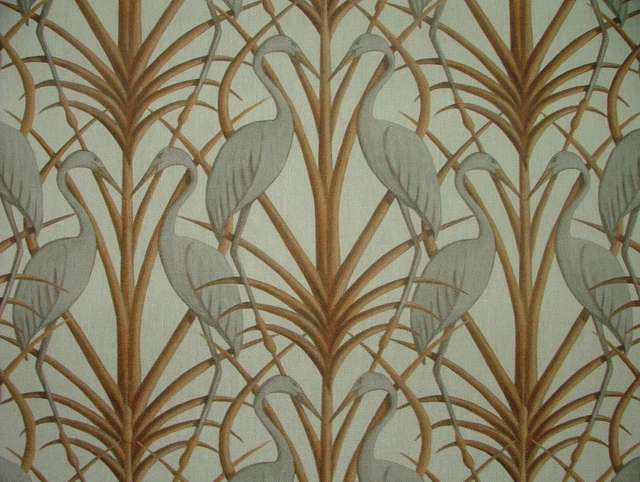 Le Château Par Ange Strawbridge Nouveau Héron Crème Tissu Rideaux Tapisserie