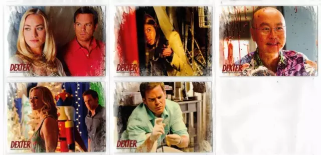Dexter Season 7 And 8 Lot Of 5- Promo Cards #1-2, Special, Philly Show And NSU