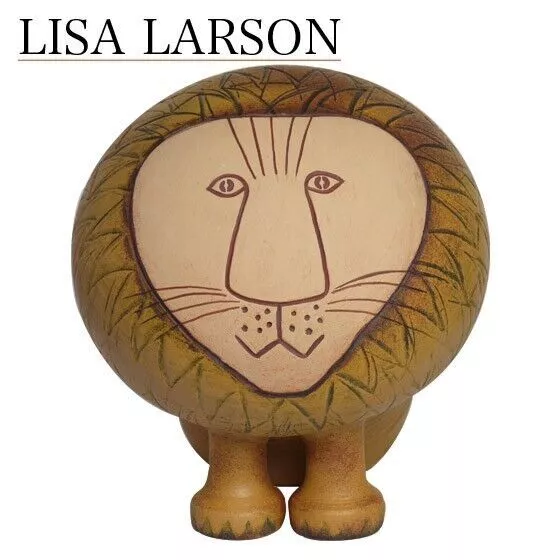 LISA LARSON Maxi Extra Large Lion Figurine Oversized pottery Scandinavian object