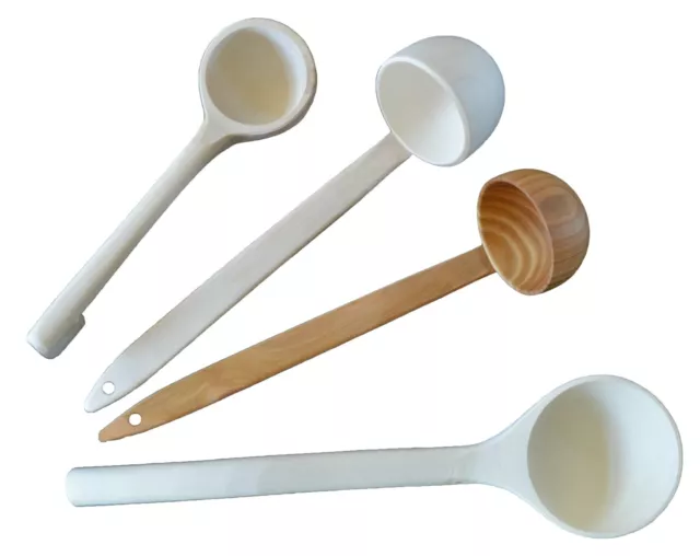 New Wooden sauna spoon Ladle bucket 4 types – made from one piece of wood