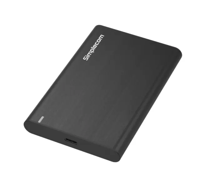 Simplecom SE221 Aluminium 2.5'' SATA HDD/SSD to USB 3.1 Enclosure Black