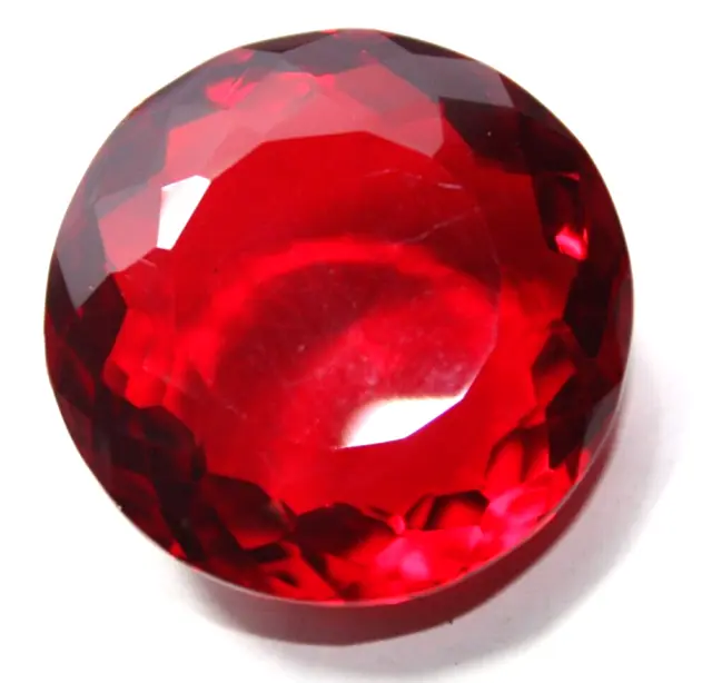 Topaz  109.05 Cts Precious Brazilian Natural Red Round Cut Loose Gemstone.