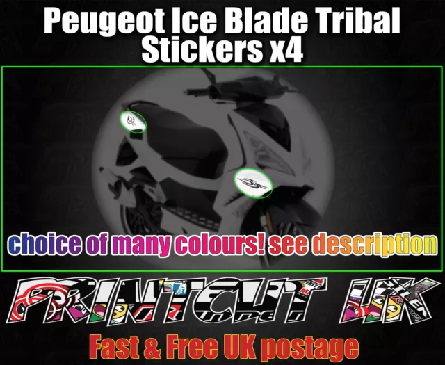 Peugeot ICE BLADE Tribal Stickers iceblade 50 100 125 Speedfight Jetforce Ctech