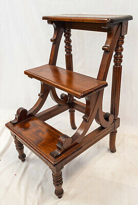 Antique 20th Century English Regency Style Mahogany Stepped Display Stand