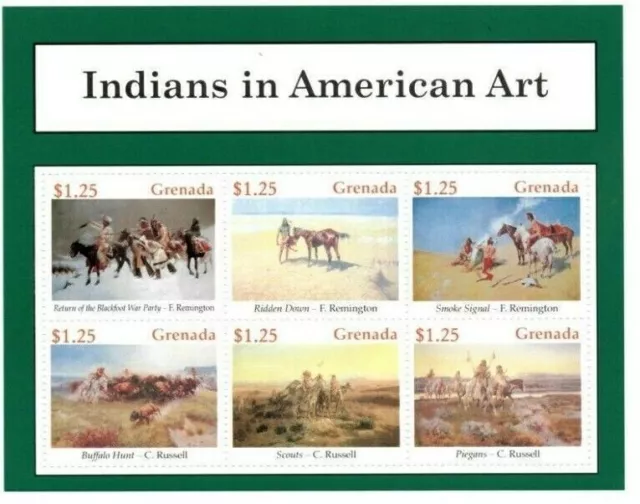 Grenada 2004 - Indians in American Art - Sheetlet - MNH