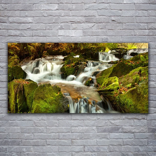 Tableau Abstrait Moderne Sur Verre 120x60 Cm - Marque Tulup, Neuf, Décoration Murale