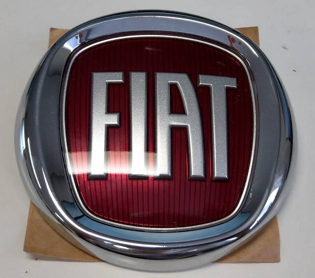 2 LOGO CHIAVE FIAT ROSSO EMBLEMA STEMMA Metallo 15MM BRAVO PUNTO - Foto 2