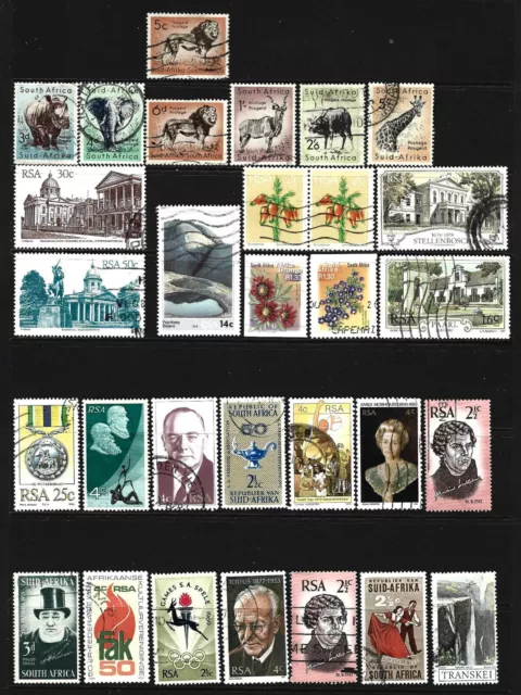 South Africa .. Excellent collection of used postage stamps .. 12896