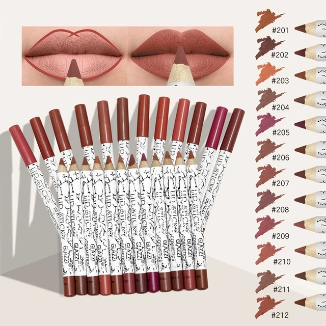 Penna Lipliner Professionale In Legno, Rossetto Impermeabile, C5611