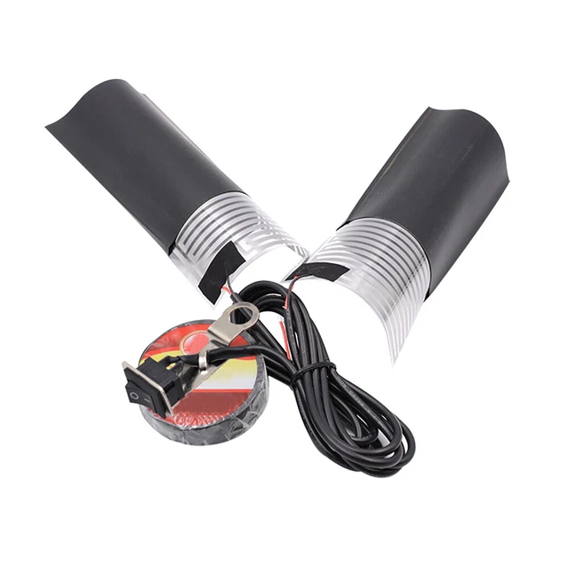 12V Universal Motorcycle ATV Heated Hand Grips Pad Handlebar Warm Cover