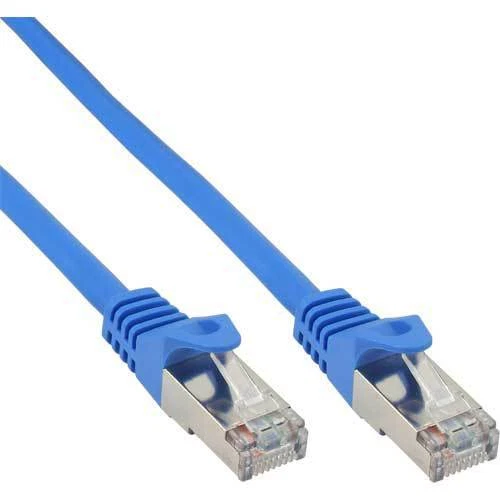 3 cavi patch InLine Cat 5e SF/UTP RJ 45 - spina schermatura pellicola blu 30 m