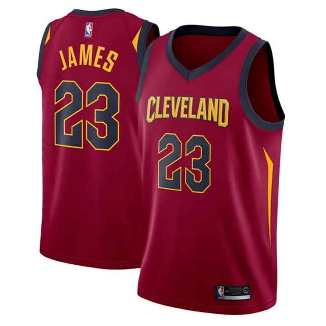 Retro Cleveland Cavaliers #23 LeBron James Adultos Baloncesto Jersey Stitched