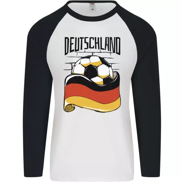 Allemagne Football Allemagne Allemand Football Mens L/S Baseball T-Shirt