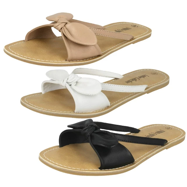 Donna Leather Collection Infradito Sabot Estivi da Infilare Sandali F00071