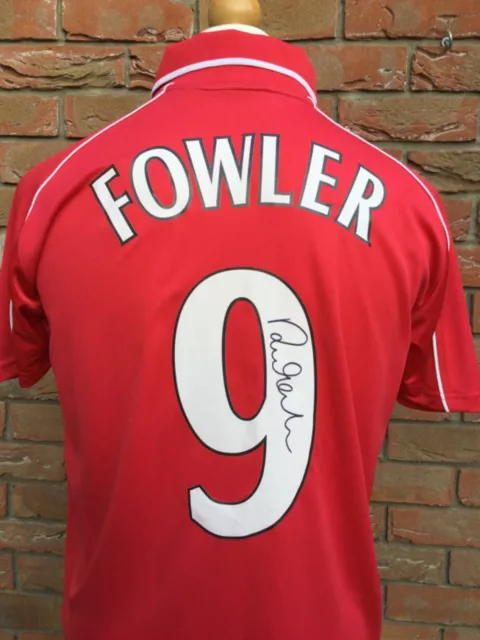 Robbie Fowler Hand Signed Liverpool Fc Shirt 2000 - 01  “Treble Winning Season” 2