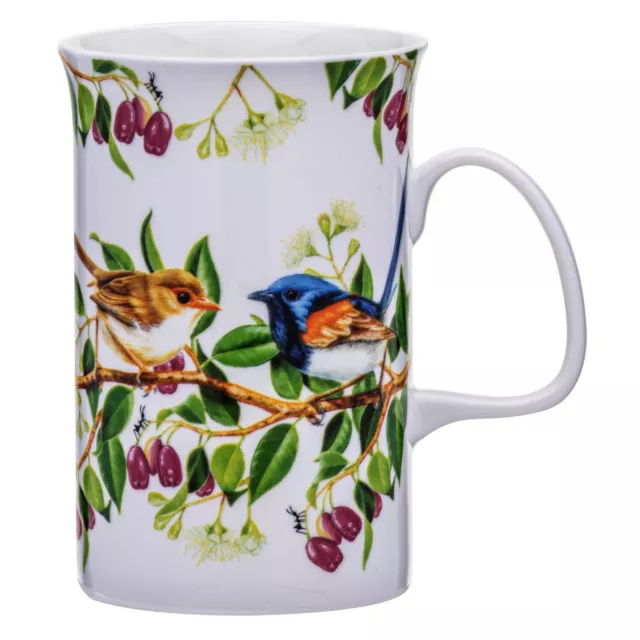 Australian Native Fairy Wren Bird Flora China Coffee Mug Cup Ashdene Souvenir