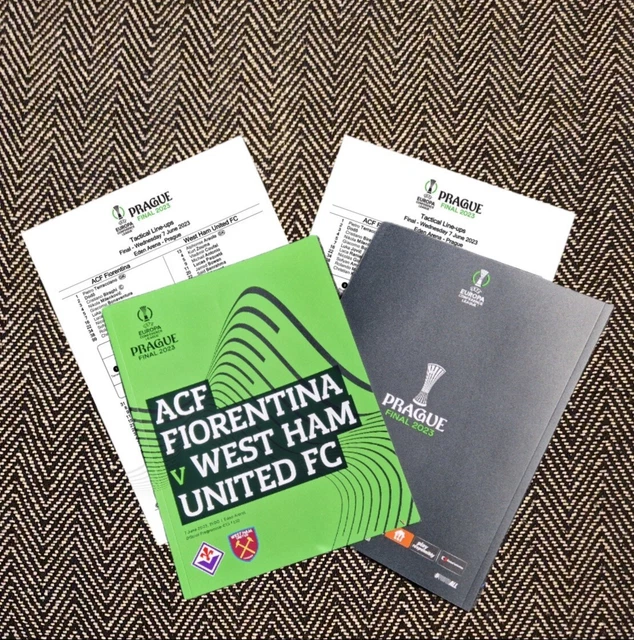 CONFERENCE LEAGUE FINAL 2023 WEST HAM UNITED v FIORENTINA PROGRAMME
