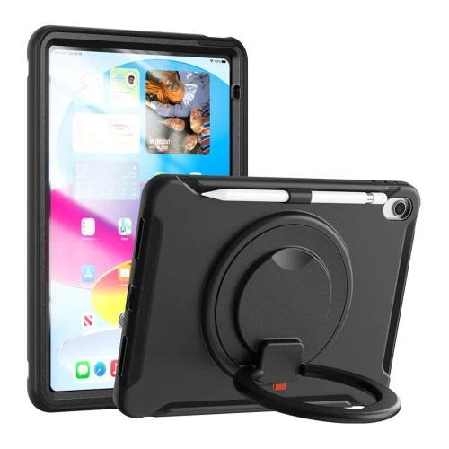 Armor-X (RON Series) Rugged Tablet Case With Kick-Stand  & Pencil Holder &